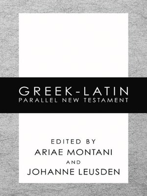 cover image of Greek-Latin Parallel New Testament